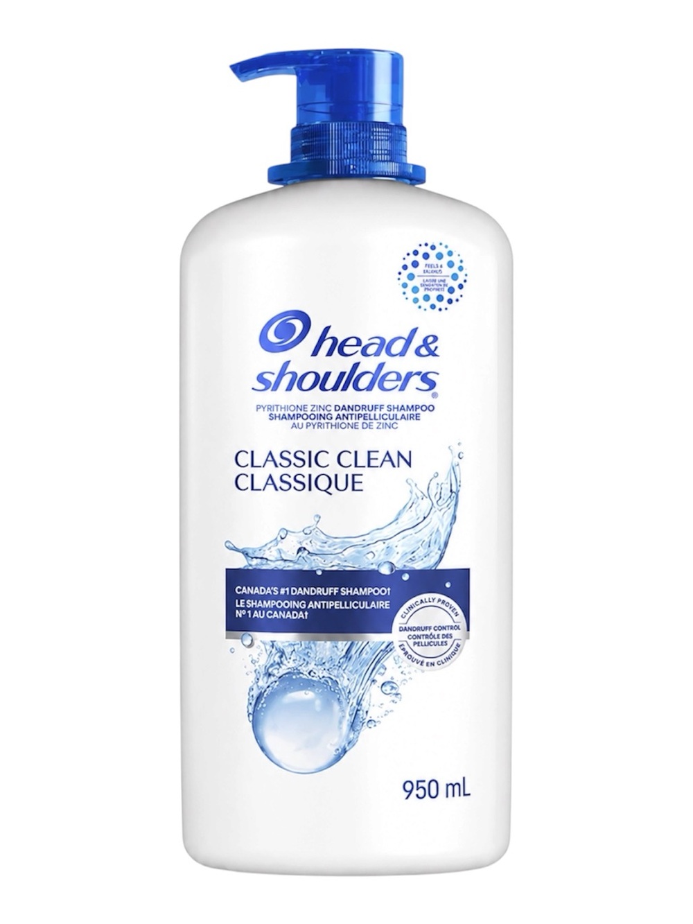 HEAD AND SHOULDERS CLASSIC CLEAN ANTI-DANDRUFF SHAMPOO 950ML - BRAND NEW